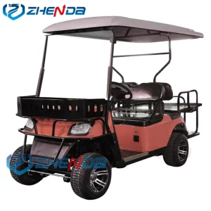 LiFePO4 Solar Powered Cooler Ion Battery 12V Lithium Battery 8 Seater 48V 72V Vintage Electric Push Golf Cart with Remote