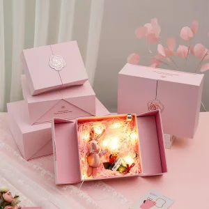 Luxury Pink Magnetic Gift Box