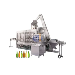 Isobaric Filling Beer Making Machine Glass Bottle Beer Bottle Production Line
