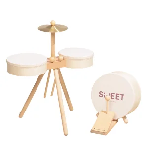 Wooden Music Drums Educational Drum Set