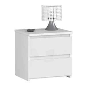 White Bedroom Living Room Storage Dresser Furniture Wood 4 Drawer Cabinet, Chest of Drawer