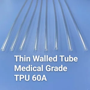 Custom Medical Grade Plastic Clear Soft 60A TPU Thin Walled Tubing Used for Endoscopic Cover