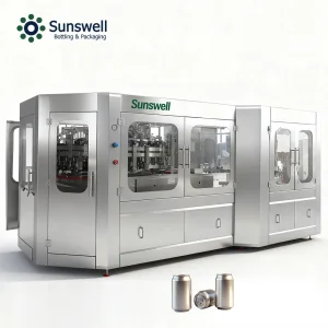 Máquina Automática de Enchimento e Selagem de Latas