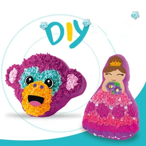 Funny Educational Puzzle Diy Making Poking and Happy Toys Handmade Fabric Doll