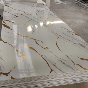 Spc Wall Panel with Click PVC Waterproof and UV Coating for Household