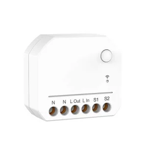 Smart WiFi Mini Switch Module for Voice-Controlled Lighting