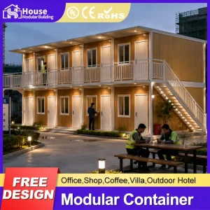 Custom Outdoor 3 Bedroom Prefabricated Tiny House Cheap Steel Structure Concrete Building for Family Living and Workshop Application-1 Manufacturers, Factory