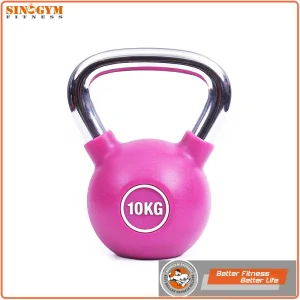 Chromed Handle CPU Coated Gym Fitness Equeipment Weightlifing Kettlebell
