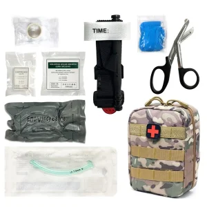 Outdoor Survival Gear Molle Bag Medical Emergency Ifak First Aid Kit with Tactical Tourniquet Israel Bandage Camping EDC