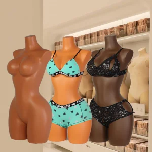 High Quality Window Display Upper-Body Fiberglass Female Mannequin Plus Size Female Mannequin