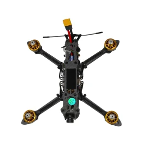 5 Inch Racing RC Aircraft with ELRS 915 Receiver, 2.5W High Power VTX 50A ESC RC Quadcopter for Freestyle Enthusiasts
