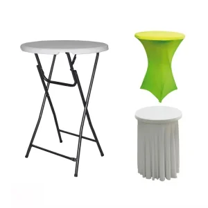 Cross-border Foreign Trade HDPE Foldable Small Household Dining Cocktail bar Counter Banquet High-top Commercial Table Outdoor