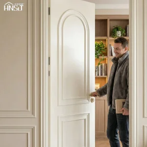 Interior Door Wood Plastic Composite Flush Door Wooden Door Security WPC Door Interior Room Entrance Door PVC Door Glass Door House Door Wooden Interior