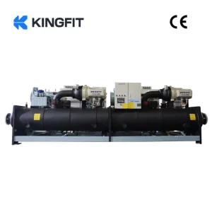 High Temperature Anti-Corrosion Industrial Water-Cooled Screw Heat Pump 380V Energy Saving for Compressor