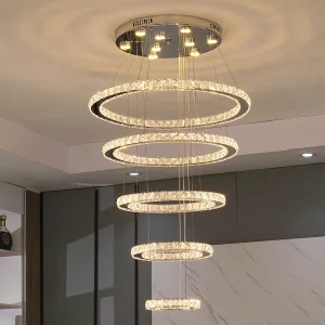 Tokyo Atrium Nordic Circular LED Ring Chandelier