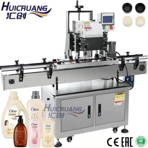 Four Wheel Capping System for Cosmetic Bottle Automatic High Torque Cap Tightening