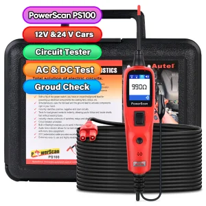 Autel PowerScan PS100 12V 24V Automotive OBD2 Scanner Power Probe Electric Circuit System Tester Car Coil Battery Circuit Tester