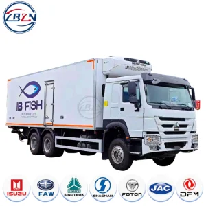 HOWO 6X4 20t 25trefrigerated Cargo Truck Euro3 Left Hand Driving LHD Refrigerator Truck Freezer Truck