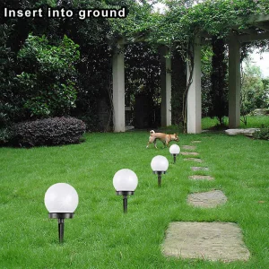 20cm Diameter Big Solar Globe Light Waterproof Outdoor Landscape Path Garden Ball Low Voltage Torch Lighting Lamps for Lawnno Reviews Yet