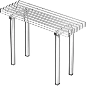 Stylish Acrylic Entryway Bench for Modern Home Decor