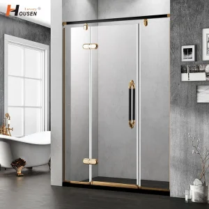 Factory High Quality High End Hinged Frameless Glass Shower Enclosure
