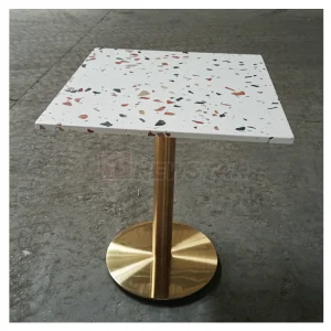 Sqaure Cafe Dining Terrazzo Tabletops Restaurant
