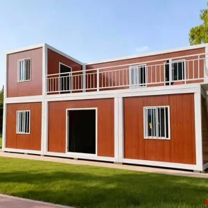 Contemporary A-frame Steel Container Villa