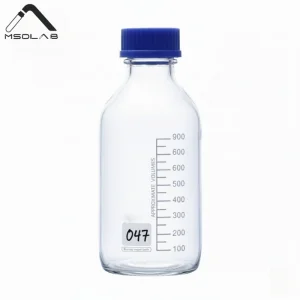 Wholesale Gl45 Borosilicate Glass Media Bottle, Reagent Bottle with Blue Screw Cap, Autoclavable Laboratory Storage Bottle 100ml-1000ml