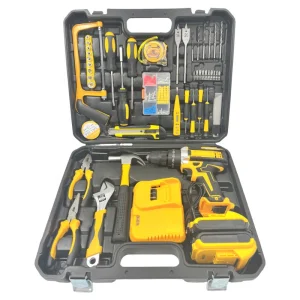 New Arrival Multifunctional Cordless Power Drill Combo Kit Household Tool &amp; Craftsman Mechanic Woodworking Set Battery Source CE
