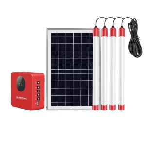 Sistema de Iluminação Portátil com Luz de Tubo LED Solar e Sistema de Armazenamento de Energia para Casa