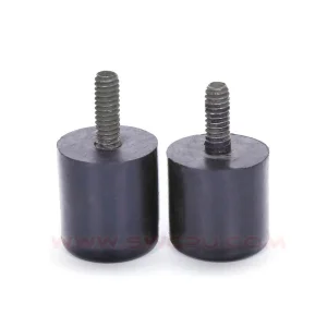 Bumper de Borracha de Silicone Antiderrapante / Bloco Silencioso de Borracha Amortecedor com Furo Rosqueado