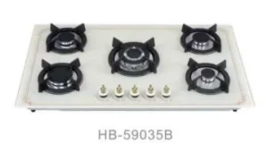 Home Kitchen Appliance New Model 5 Burner Gas Hob Gas Stove Gas Cooker Gas of White Colour
