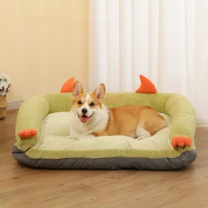 Green Monster Plush Pet Bed