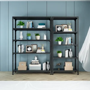 Popular 5-Tier Steel Office Furniture Storage Garage Shelving Unit Corrosion Protection Features Angle Steel Rack