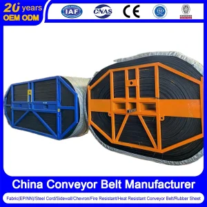China Steel Cord Conveyor Belt Manufacturer Chevron/Corrugated Sidewall/Rubber/Pipe/Filter/Bucket Elevator Conveyor Belt for Steel/Mine/Cement/Power Plant/Coal