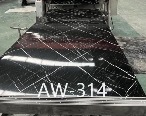 UV Protective High Gloss Marble Board for Commercial Shop Window Display Wall