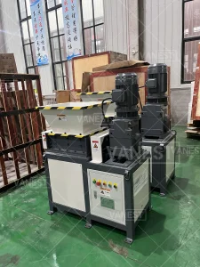 VANEST All-Metal Disintegrator Vibration-Free Single Shaft Rotor Processes Scrapped Steel Brass Zinc Recovery Site Operations