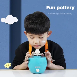 Eggy Mini Potter's Wheel for Kids Safe &amp; Fun Clay Toy Set for Children's Art Craft Creative Learning Stem Gift for Beginners