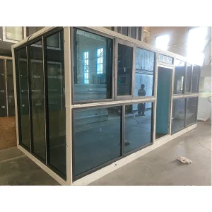 Prefab Folding Container House All-Weather Rectangular Capsule Design with EPS/Rockwool Sandwich Panel