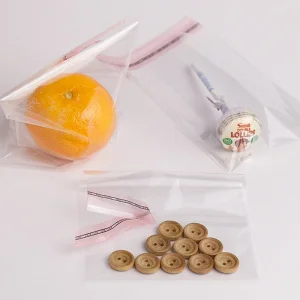 Bolsa de embalaje transparente autoadhesiva