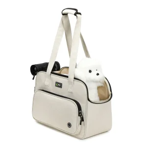 Small Dog &amp; Cat Portable Hand-Held Large-Capacity Pet Carrier With Zipper Closure