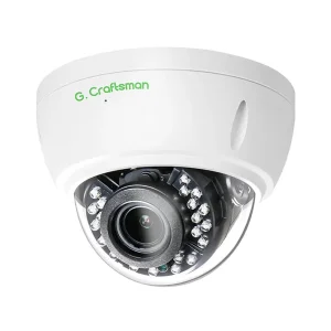 Ga-D2VI-M8ss Gcraftsman Ik10 Anti-Vandal Metal Dome Outdoor 100FT IR Night Vision IP Poe Security Camera with Motor Lens