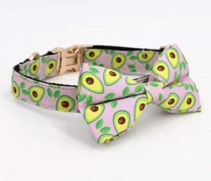 Custom Logo Dog Collar with Bow Dog Leash Pet Bandana/Factory Price