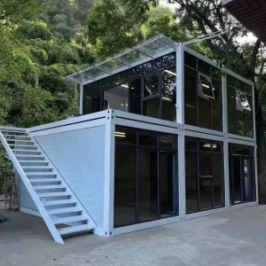 China Low Cost Economic Flat Pack Modular Steel Prefab Portable Tiny Home Building