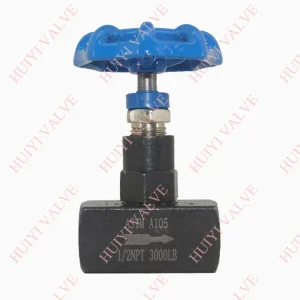 Forged Carbon Steel ASTM A105 High Pressure 3000 Psi 1/2" NPT Instrument Isolation Needle Valve