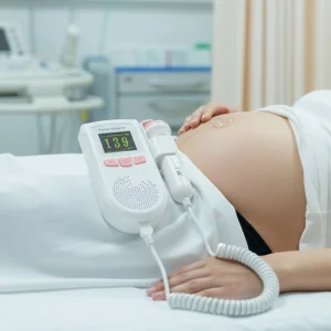 Medical LCD Screen Hand-Held Ultrasound Prenatal Baby Heartbeat Monitor Fetal Doppler Machine Fd-51A