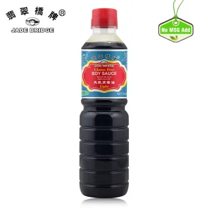 Chinese Premium Condiments Manufacturer Authentic Taste 500 Ml Plastic Bottle Jade Bridge No Msg Light Soy Sauce