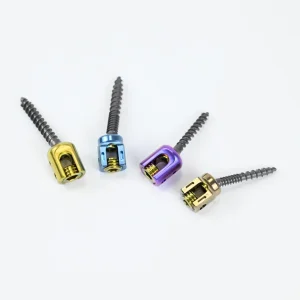Pet Veterinary Products China Titanium Implants Orthopedic Polyaxial Pedicle Screws for Animal Hospital