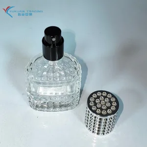 Botol Parfum 30ml 50ml Perfume Glass Spray Luxury Custom Embossed Glass Perfume Bottle