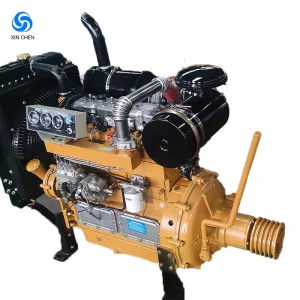 Motor Diesel Comercial Completo de Quatro Cilindros Pequeno Ricardo Weifang R4105 56kw 75HP 90HP Resfriamento a Água
